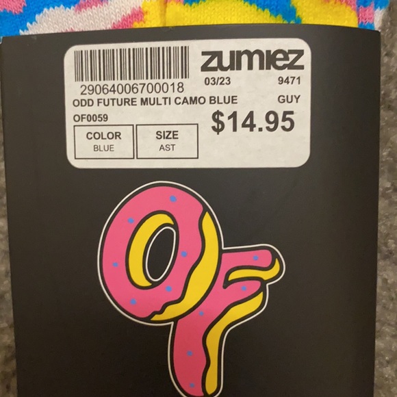 Odd Future Multi Camo Blue socks. Zummies - Picture 4 of 4